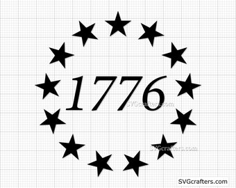 Svg Betsy Ross, 1776 svg, drapeau américain SVG, svg du 4 juillet, svg patriotique, 2e amendement svg, drapeau de Betsy ross - imprimable, Cricut & Silhouette