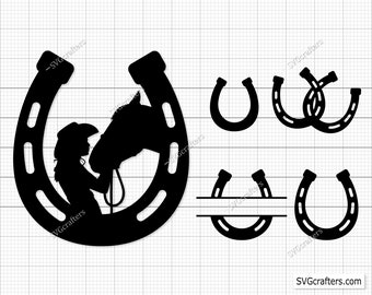 Horseshoe Svg Files, Horse Shoe Cut Files, Horseshoe Vector Files, Horse Shoe Vector, Horseshoe Clip Art, Cnc Files, St Patrick's Day