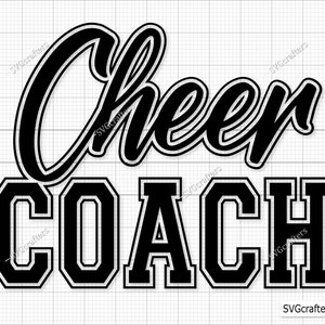 Cheer Coach Svg, Cheerleader Svg, Coach Svg, Football Svg, Cheerleading ...