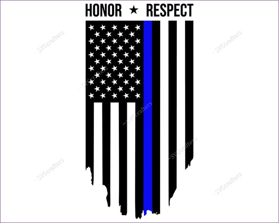 VVGHOPOI Womens Thin Blue Line American Flag Honor Respect Police