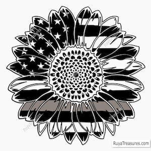 Girasole americano Ufficiale di correzione Svg, Agente di correzione Svg, Girasole sottile in argento Svg, Correzioni Svg, Forze dell'ordine Svg