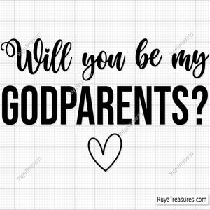 Serez-vous mes parrains et marraines Svg, promu à Dieu parents Svg Png, proposition de parrain et marraine svg, svg établi, dieux parents est 2025, svg grossesse