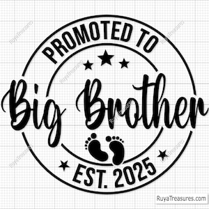 Promu dans les catégories SVG Big Brother, SVG Big Brother, faire-part de bébé SVG, SVG établi, SVG Big Brother est 2025, SVG Big Brother bientôt disponible