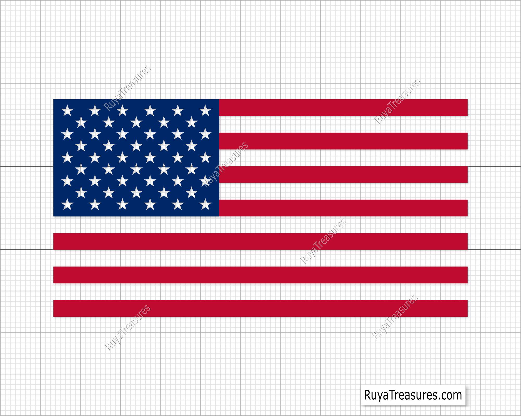 レイヤードアメリカ国旗SVG、USA国旗SVG、愛国的な国旗SVG、ダメージ