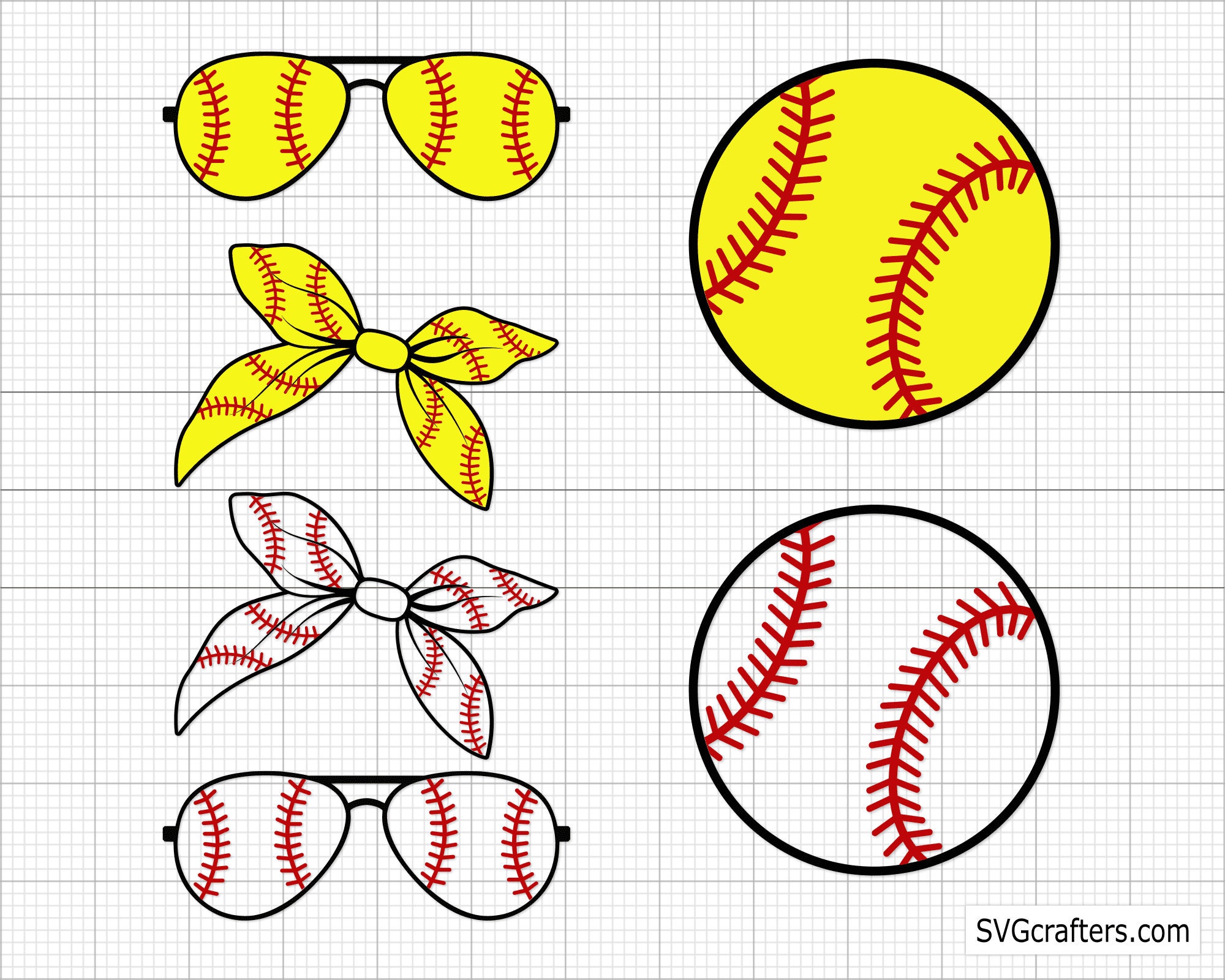 FREE Baseball Ribbon SVG Cut File – Kitaleigh LLC