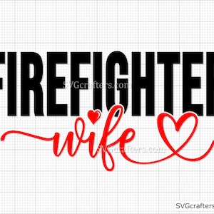 brandweerman vrouw svg, brandweerman svg, brandweerman svg, brandweer svg, brand svg, dunne rode lijn svg - afdrukbare, Cricut en Silhouette gesneden bestanden