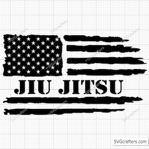 Jiu Jitsu USA Flag Svg Png, jiu jitsu svg, jiujitsu svg, martial arts svg, jiu jitsu cricut, jiu jitsu clipart, Cricut & Silhouette cut file