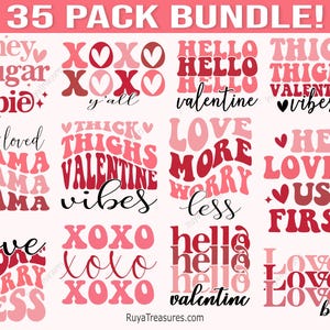Retro Valentine Svg Bundle, 70s Love Svg, Groovy Heart Svg, Vintage Valentine Quotes Svg, Funky Retro Love Svg, Boho Valentine Svg