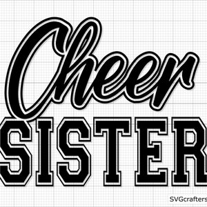 Cheer Sister svg, cheer coach svg, cheerleader svg, coach svg, football svg, cheerleading svg, cheer mom svg  Printable, Cricut & Silhouette