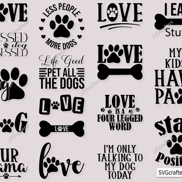 Dog svg Bundle, Dog Bandana svg, Dog Lover svg, Dog Quote svg, Dog Bundle svg, Funny Dog svg, Animal Lover svg, Dog svg Bundle, Dog Mama svg