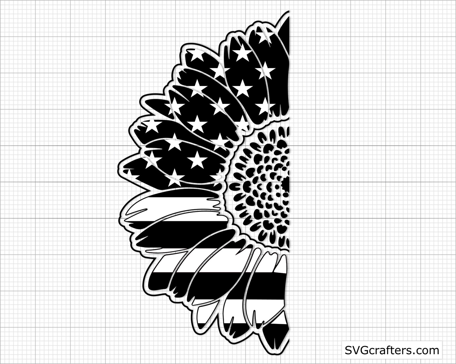 Free Free 102 Silhouette American Flag Sunflower Svg SVG PNG EPS DXF File