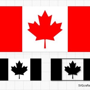 Vlag van Canada svg, canada svg, Canadese vlag svg, esdoornblad svg, patriottische svg, canada clipart - afdrukbare, Cricut en silhouetgesneden bestanden