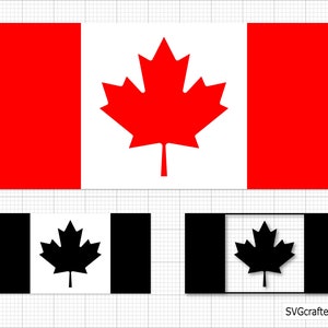 Flag of Canada svg, canada svg, canadian flag svg, maple leaf svg, patriotic svg, canada clipart - Printable, Cricut & Silhouette cut files