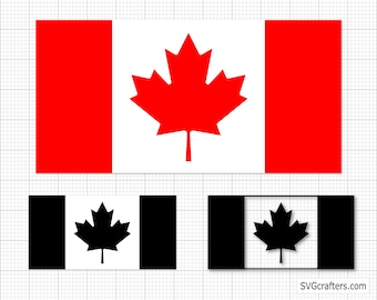 Flag of Canada svg, canada svg, canadian flag svg, maple leaf svg, patriotic svg, canada clipart - Printable, Cricut & Silhouette cut files