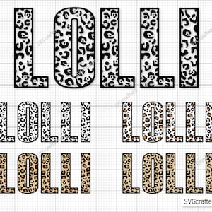 Leopard Lolli svg, Leopard Print svg, Lolli leopard png, mom life svg, mom svg, cheetah mom svg, mommy svg - Printable, Cricut & Silhouette