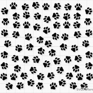 Svg motif patte sans couture, empreinte de patte, empreinte de patte de chien svg, svg de patte de chien, patte svg, svg maman chien, chiot svg, svg pattes de chien, svg pour amoureux des chiens