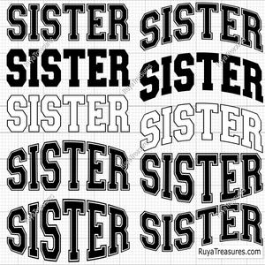 Hermana Varsity SVG Png, Hermana Varsity Curved Svg, Hermana Varsity Letters Svg, Hermana Varsity Font Svg, Hermana est Svg, Hermana Lightning Svg