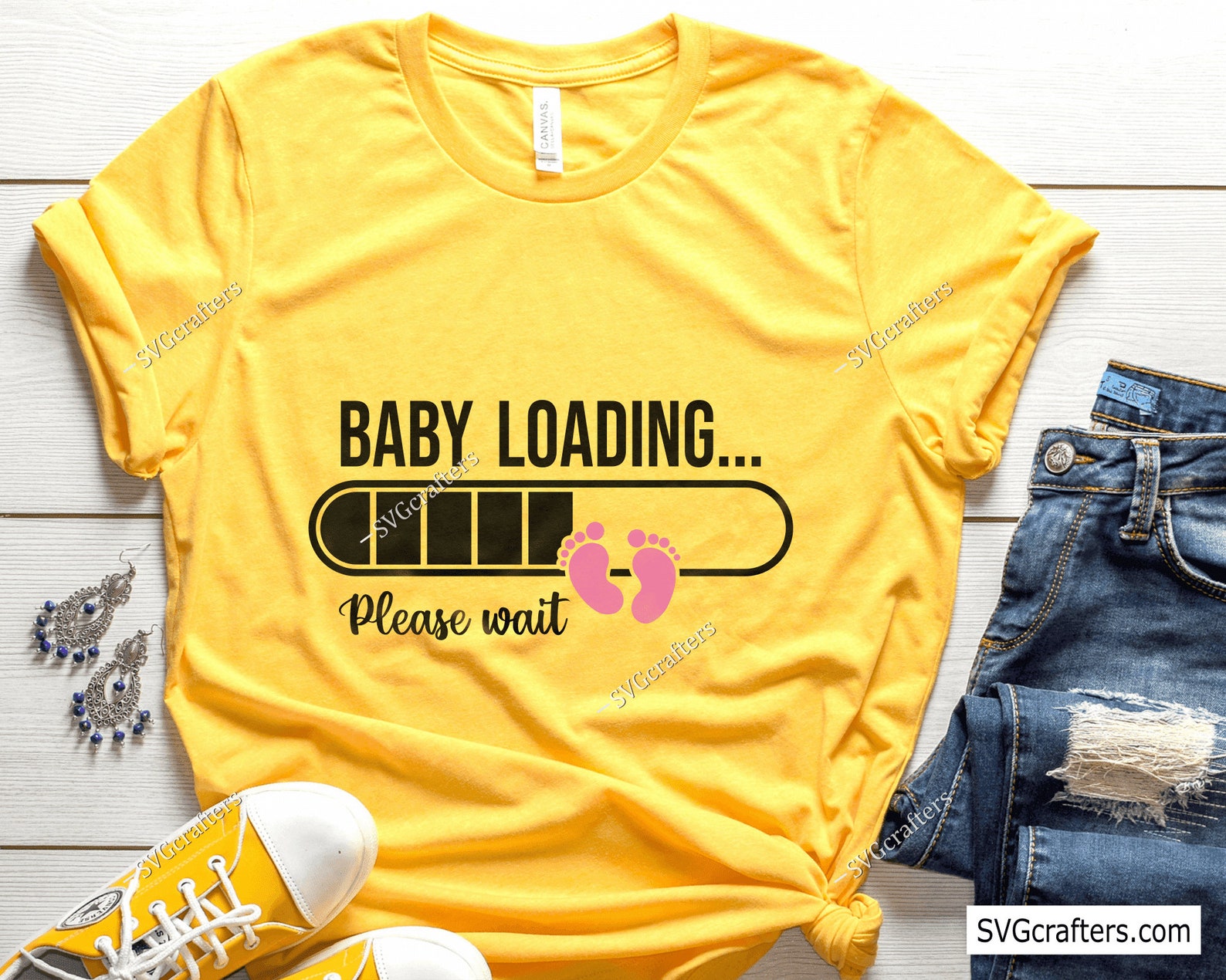 Baby Loading Svg Png, Baby Announcement Svg, Established Svg, Mommy Est ...