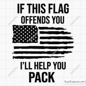 Als deze vlag je beledigt, zal ik je helpen bij het inpakken van Svg, 2e amendement Svg, Gun Rights Svg, patriottische Svg, 1776 Svg, Freedom Svg, Pro Gun Svg