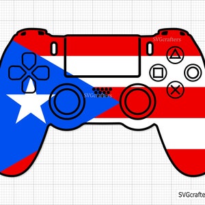 Puerto Ricaanse vlag videogamecontroller svg, vlag van Puerto Rico svg, Puerto Rico svg, Puerto Rico svg, Boricua svg, Puerto Rico vlag png