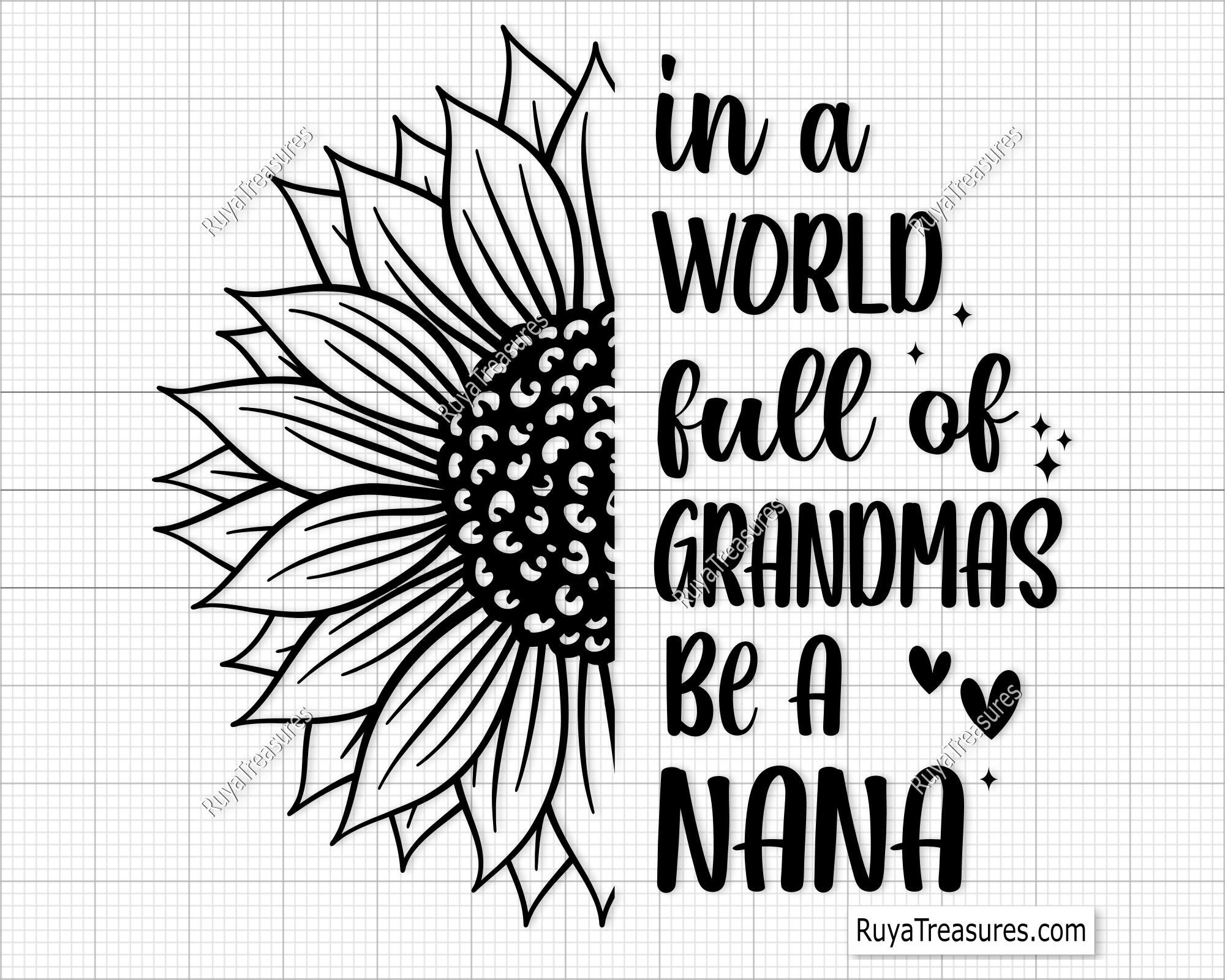 In a World Full of Grandmas Be a Nana Svg, Grandma Svg, Nana Svg Png, Nanny  Svg, Blessed Grandma Svg, Best Grandma Ever Svg, Grandmother Svg - Etsy