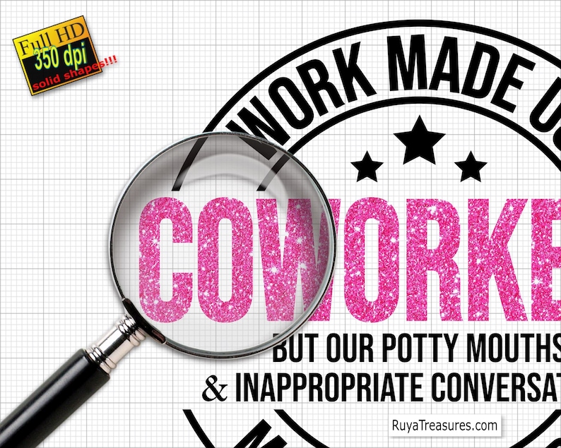 Coworker Gift Svg, Work Made Us Coworker Svg, Coworker Appreciation Svg ...