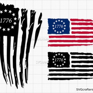 Svg Betsy Ross, 1776 svg, drapeau américain SVG, svg du 4 juillet, svg patriotique, 2e amendement svg, drapeau de Betsy ross - imprimable, Cricut & Silhouette