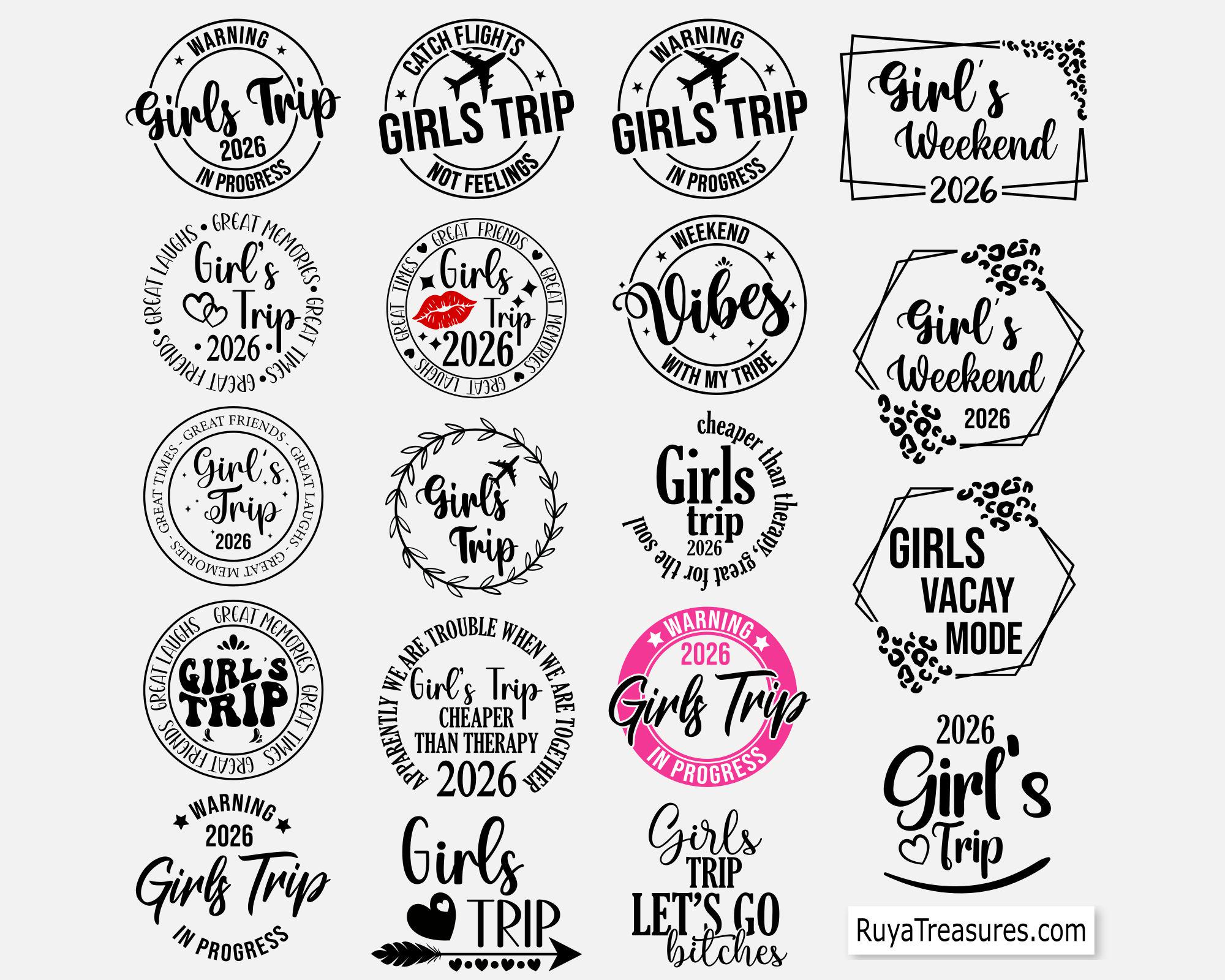 Girls Weekend Svg, Girls Trip Svg Bundle, Vacation Svg, Girls Trip Svg ...