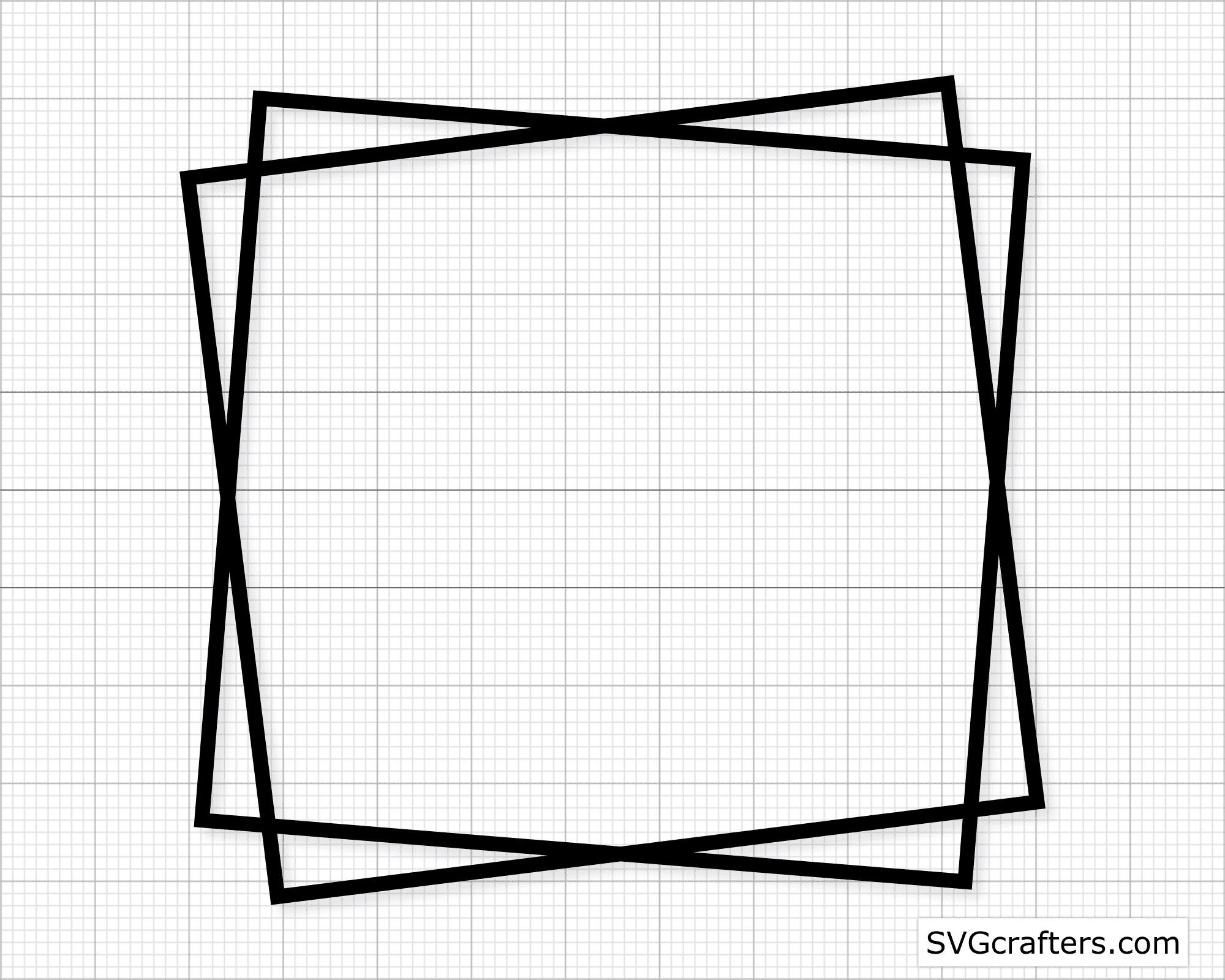 Square Frame Svg Square Frame Png Square Monogram Frame Svg Etsy Finland