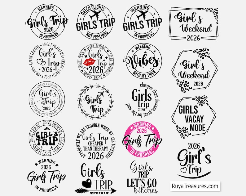 Girls Trip 2026 Svg