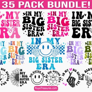 In meiner großen Schwester Era svg Bundle, große Schwester svg, Sibling svg, Familien svg