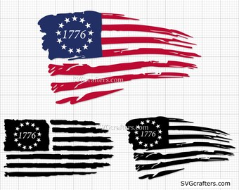Svg Betsy Ross, 1776 svg, drapeau américain SVG, svg du 4 juillet, svg patriotique, 2e amendement svg, drapeau de Betsy ross - imprimable, Cricut & Silhouette