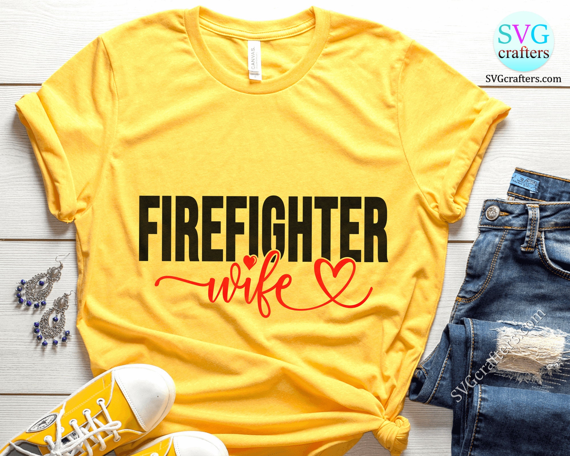 Firefighter Wife Svg Firefighter Svg Fireman Svg Fire Dept Etsy