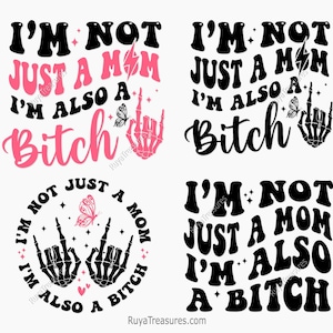 Non sono solo una mamma, sono una stronza in formato SVG, Citazione divertente sulla mamma in formato SVG, Mamma impertinente in formato SVG, Mamma sarcastica in formato SVG, Atteggiamento in formato SVG, Maternità in formato SVG, Vita da mamma in formato SVG