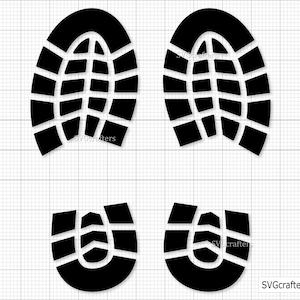 Huella de bota SVG, Huella de vaquero SVG, Huella de zapato de Papá Noel SVG, Huella de pie SVG, Suela de zapato SVG, Marca de bota SVG, Archivo de corte SVG de bota vaquera