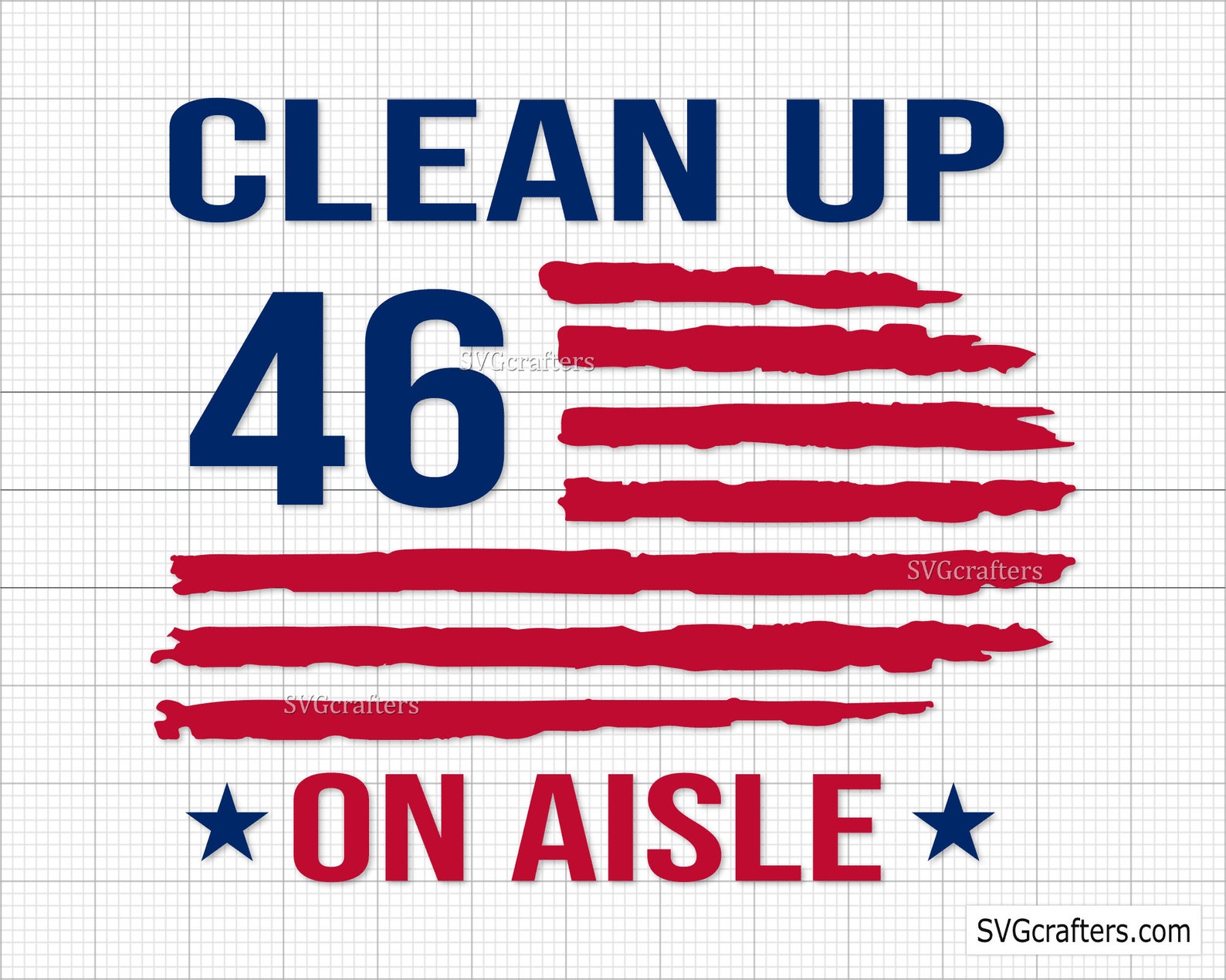 Clean up on Aisle 46 Svg Trump Svg Impeach Biden Svg Anti - Etsy