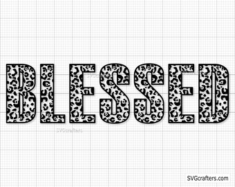 Leopard Blessed svg, Leopard Print svg, mama leopard png, mom life svg, mom svg, cheetah mom svg, mommy svg - Printable, Cricut & Silhouette