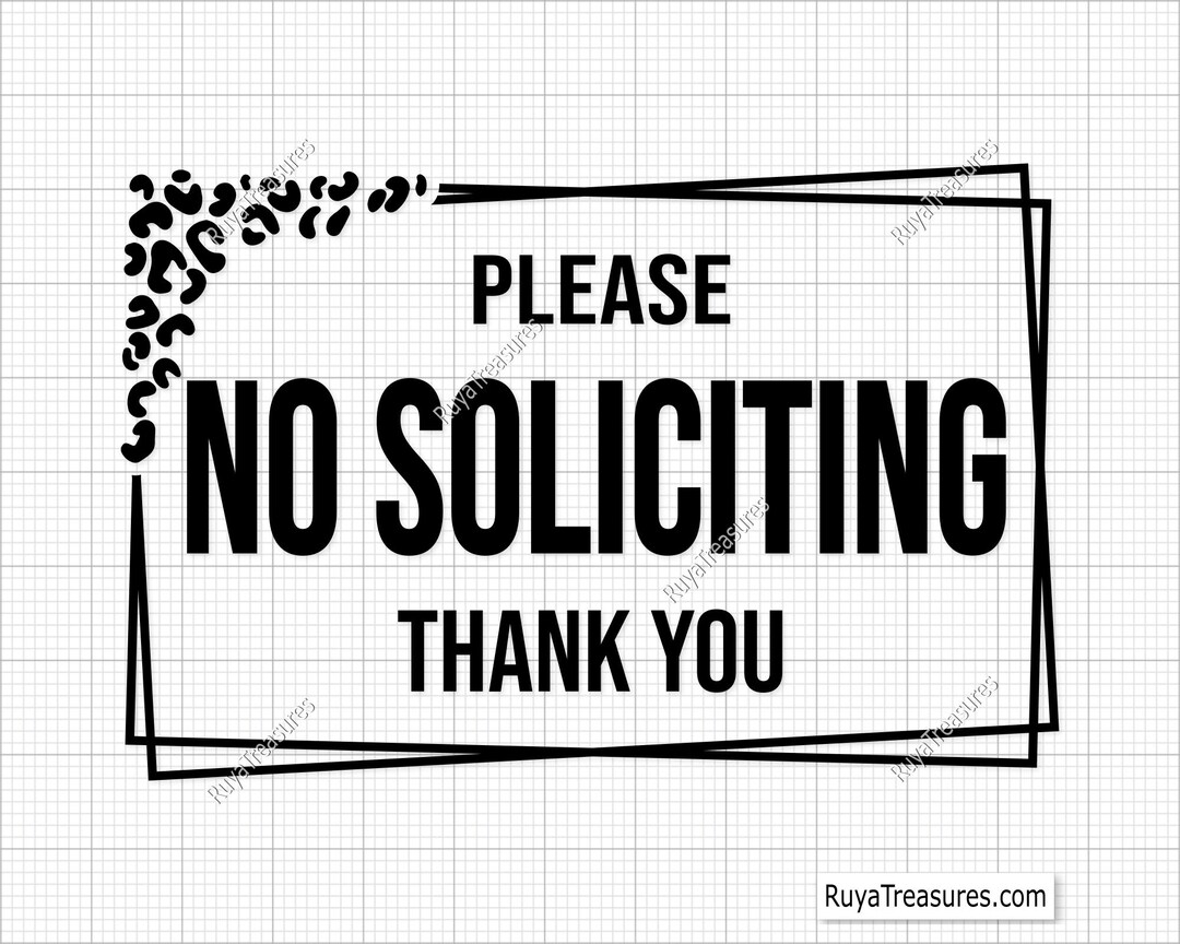 Please No Soliciting Svg Png, Please No Soliciting Thank You Svg ...