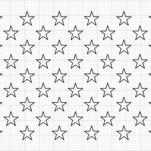 50 Star Field Stencil - US/American Flag - G Spec 24.73 Inch