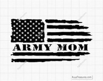 American Army Mom Svg, Army Svg, Army Wife Svg, Military Svg, Veteran Svg, Navy Svg, Proud Army Mom Svg, USA Flag Svg, Patriotic Svg