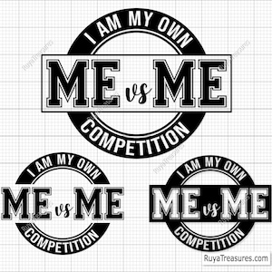 Ich gegen mich, ich bin mein eigener Wettbewerb, Selbstmotivation, Fitness-Zitat, Inspiration Hustle, Workout, Mentale Stärke