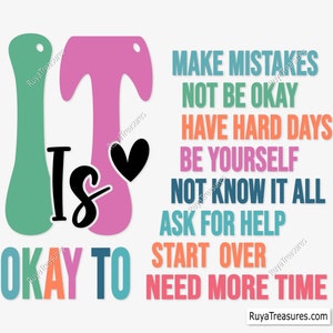 Está tudo bem em Svg Png, Mental Health Breakdown Svg, Positive Shirt Svg, Self Care Svg, Self Love Svg, Inspirational Quote Svg, Mama Svg Png