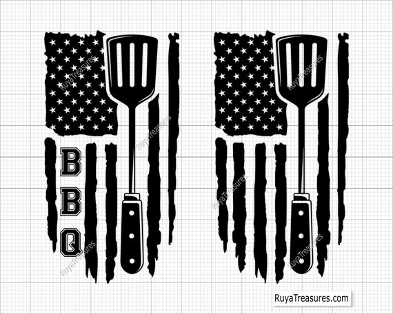 American Barbecue Svg Png, Bbq Svg, Grill Svg, Grillfather Svg, Funny Apron Svg, Grilling Svg, Chef Svg - Printable, Cricut & Silhouette