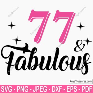 77th Birthday Svg Png, 77th Svg, Aged to Perfection Svg, 77 and ...