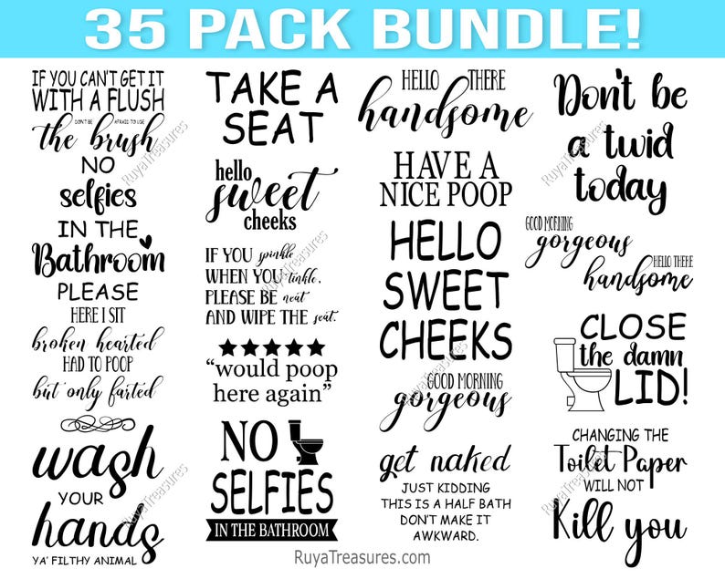 Bathroom Svg Bundle