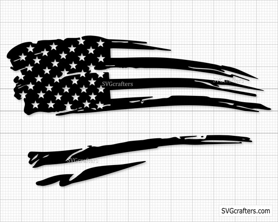Ripped Flag Svg