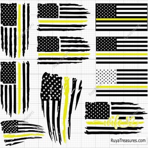 Thin Yellow Line Flag Svg, Dispatcher Svg, 911 Dispatcher Svg, Dispatch Svg, Distressed Flag Svg, Dispatcher Shirt Svg, Public Safety Svg