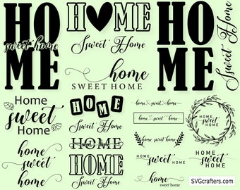 Home Sweet Home Svg Bundle, Home Sweet Home Svg, Home Sweet Home Design, Sweet Home Svg, House Svg, Cozy Home Svg, Glowforge Cut File