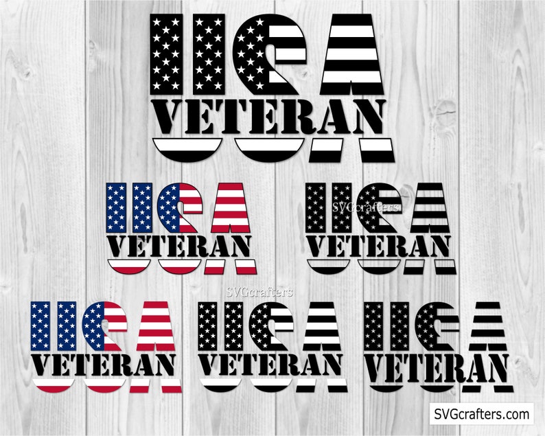 USA Veteran American Flag Svg Veteran Svg Military Svg - Etsy