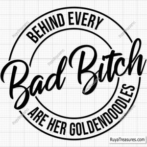 Detrás de cada perra mala están sus goldendoodles Svg Png, Bad Bitch Svg, Goldendoodles Svg, Bitch Svg, Dog Mom Svg, Peeking Dog Svg, Dog Svg